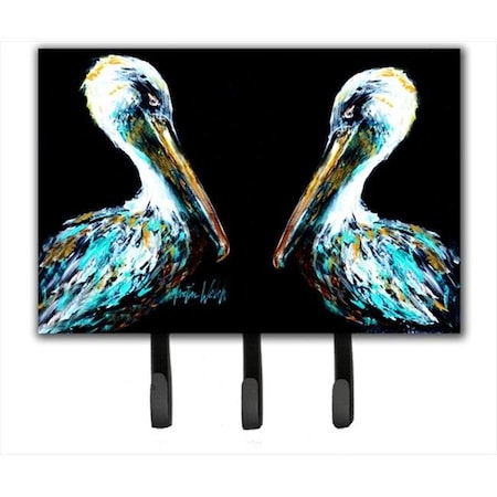 Carolines Treasures Carolines Treasures MW1164TH68 Dressed In Black Pelican Leash Or Key Holder MW1164TH68